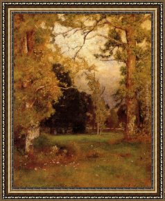 An Afternoon Ride Framed Paintings - Late Afternoon by George Inness