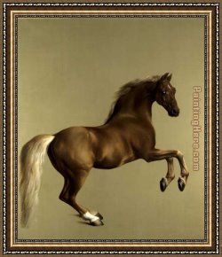 Georges De La Tour Framed Paintings - Whistlejacket by George Stubbs