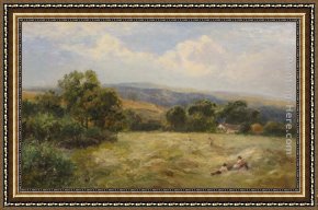 Rest Framed Paintings - A Mid-day Rest by George Turner