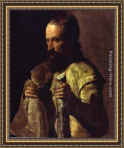 Georges De La Tour Framed Paintings - St James the Minor by Georges de La Tour
