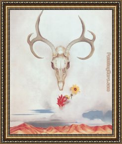 A Beautiful Day Framed Paintings - Summer Days 1936 by Georgia O'Keeffe