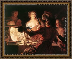 Elijah Restoring The Widow's Son Framed Paintings - The Prodigal Son by Gerrit van Honthorst