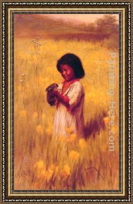 The Three Graces Framed Paintings - Jack Rabbbit by Grace Carpenter Hudson