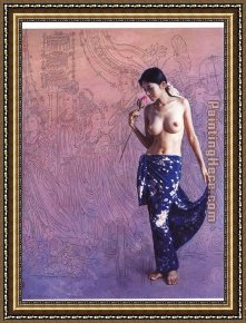 Guan Framed Paintings - gzj07 by Guan zeju