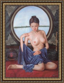 Guan Framed Paintings - gzj10 by Guan zeju
