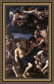 Martyrdom of St Sebastian Framed Paintings - The Martyrdom of St Peter by Guercino
