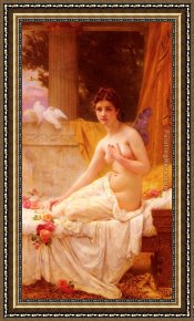 Psyche Framed Paintings - Psyche by Guillaume Seignac