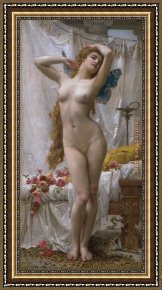 Awakening Framed Paintings - The Awakening of Psyche by Guillaume Seignac