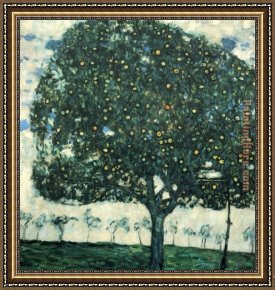 Pear Tree Framed Paintings - Apple Tree II by Gustav Klimt