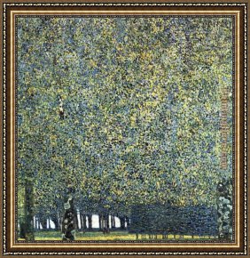 Deer Park Framed Paintings - Park by Gustav Klimt