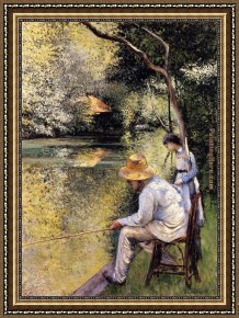 Gustave Caillebotte Fishing Painting