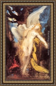 Leda And The Swan Framed Paintings - Leda by Gustave Moreau