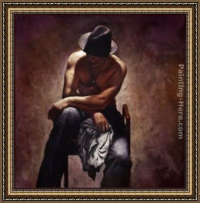 Hard Times Framed Paintings - Quiet Time by Hamish Blakely