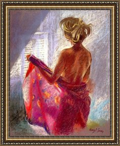 Moment,please Framed Paintings - Private Moments I by Hazel Soan