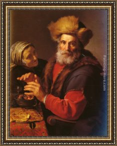 Hendrick Framed Paintings - An Allegory Of Winter by Hendrick Bloemaert