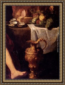 Hendrick Framed Paintings - Lot And His Daughters - detail by Hendrick Bloemaert