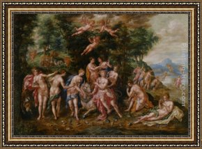 Hendrick Framed Paintings - The Rape of Europa by Hendrick De Clerck