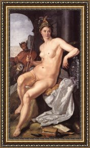 Hendrick Framed Paintings - Minerva by Hendrick Goltzius