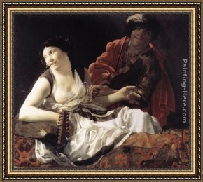 Hendrick Framed Paintings - The Concert by Hendrick Terbrugghen