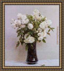 The Ignorant Fairy Framed Paintings - Fairy Roses by Henri Fantin-Latour