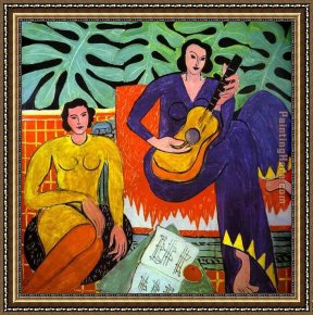 The Passion of Music Framed Paintings - Music by Henri Matisse