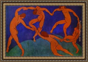 Dance Framed Paintings - The Dance by Henri Matisse