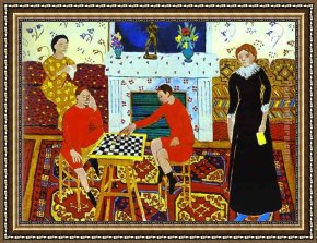 The Painter's Honeymoon Framed Paintings - The Painter's Family by Henri Matisse