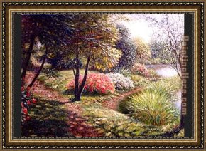 The Buffalo Trail Framed Paintings - Columbia trail by Henry Peeters