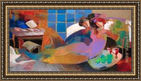 In Love Framed Paintings - Essence of Love by Hessam Abrishami