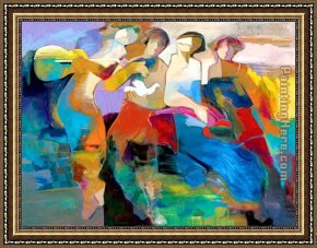 Hard Times Framed Paintings - Free from Time by Hessam Abrishami