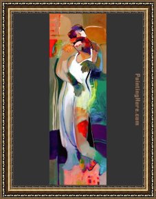 In Love Framed Paintings - Loves Curtain by Hessam Abrishami