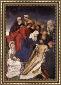 The Lamentation of Christ Framed Paintings - The Lamentation of Christ by Hugo van der Goes