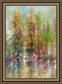 Soul Reflection 2 Framed Paintings - Reflection 01 by Ioan Popei