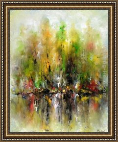 Soul Reflection 2 Framed Paintings - Reflection 04 by Ioan Popei