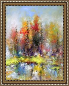 Soul Reflection 2 Framed Paintings - Reflection 06 by Ioan Popei
