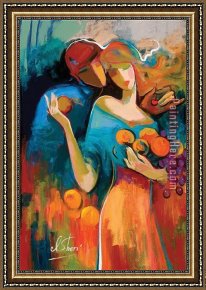 Mlle. Irene Cahen D'anvers Framed Paintings - Sweet Harvest by Irene Sheri