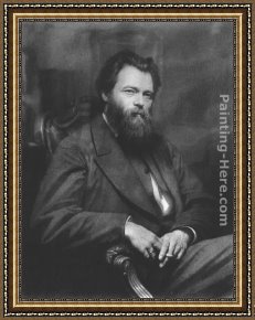 The Painter's Honeymoon Framed Paintings - Portrait of the painter Ivan Shishkin by Ivan Nikolaevich Kramskoy