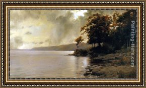 Autumn Landscape Framed Paintings - Autumn Landscape by Jacob Collins