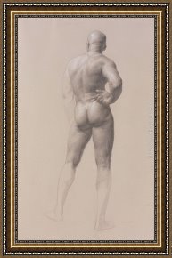 Jacob's Dream Framed Paintings - Male Figure by Jacob Collins