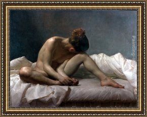 The Seated Nude Framed Paintings - Seated Nude by Jacob Collins