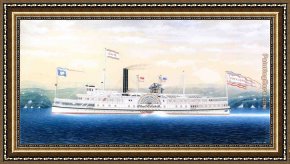 The Clove Catskills Framed Paintings - City of Catskill by James Bard