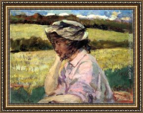 Intimate Thoughts Framed Paintings - Lost in Thought by James Carroll Beckwith