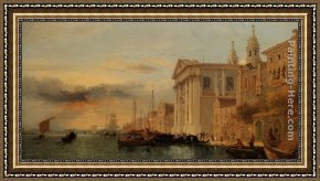 A View of Santa Maria Della Salute, Venice Framed Paintings - The Church of Santa Maria del Rosario The Gesuati Venice by James Holland