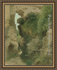 Hart Framed Paintings - Godesberg by James McDougal Hart