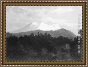 Hart Framed Paintings - Mountain Range by James McDougal Hart