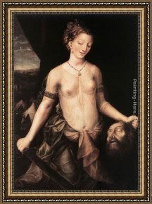 Massys Framed Paintings - Judith by Jan Massys