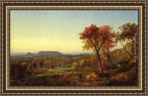 Eve Framed Paintings - Mounts Adam and Eve 1872 by Jasper Francis Cropsey