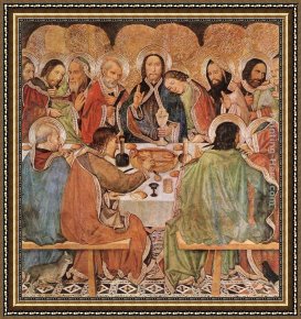 Picture of The Last Supper II Framed Paintings - Last Supper by Jaume Huguet