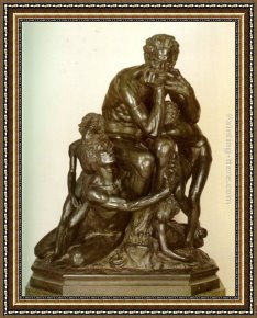 Elijah Restoring The Widow's Son Framed Paintings - Ugolino and his Sons by Jean-Baptiste Carpeaux