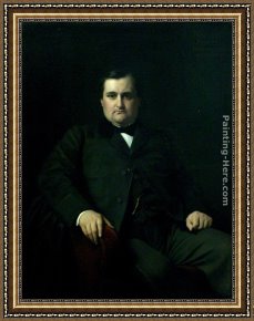 Napol Framed Paintings - Joseph-Charles-Paul, prince Napol&eacute;on by Jean Hippolyte Flandrin